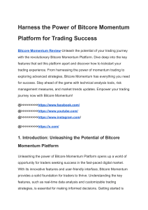  Bitcore Momentum Platform-{HONEST PLATFORM FOR TRADING}-UNLOCK Your Trading Skills !!