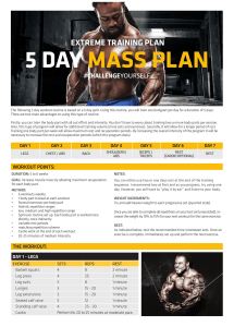 USN GAIN MASSIVE MUSCLE Training Plan