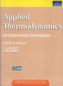 Applied Thermodynamics and engineering Fifth Edition By T.D Eastop and A. McConkey (1)