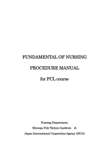 nursing procedures