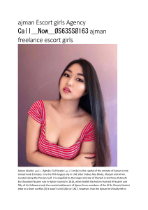 ajman female escort +971S⓺⓷SSO1⓺⓷ ajman mature call girls