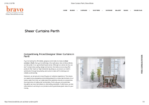 Sheer Curtains Perth