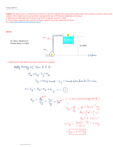 Energy equation example Tutorial Problem Solution Step by Step Clear