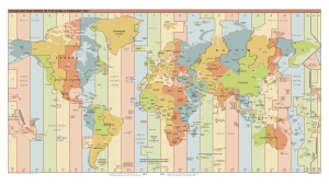 Weltkarte Zeitzonen
