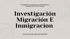 Migrantes e Inmigrantes Investigacion