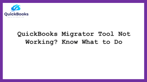 QuickBooks Migrator Tool Not Working? Resolve Issues Now
