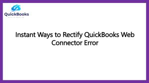 QuickBooks Web Connector Error: Step-by-Step Fixes