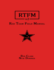 RTFM Red Team Field Manual v2 -- Ben Clark & Nick Downer