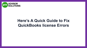 Easy Steps To Fix QuickBooks license errors