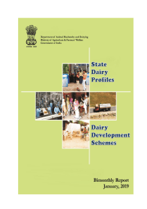 State Profiles - Dairy Development Schemes (January,2019 0