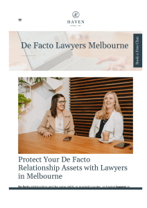 De Facto Lawyers Melbourne