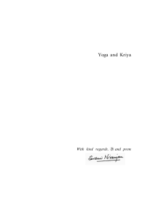 Yoga and Kriya Swami Satyananda Saraswati(1)