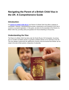 parent of a british child visa uk (article 2)