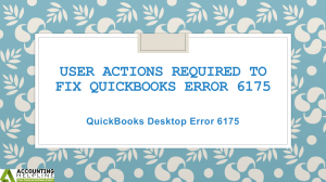 100% working solutions for QuickBooks Desktop Error 6175
