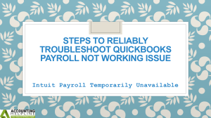 What to do if Intuit Payroll Temporarily Unavailable