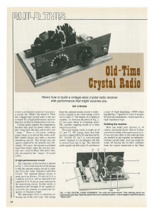 OLD TIME CRYSTAL RADIO BY PAT O BRIAN