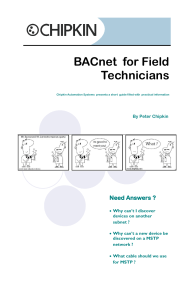 Bacnet For Field Technicians 28-21-41-02