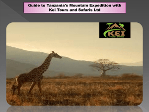 Guide to Tanzania's Mountain Expedition with Kei Tours and Safaris Ltd