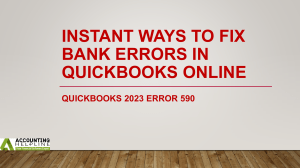 Learn how to tacke with QuickBooks 2023 Error 590