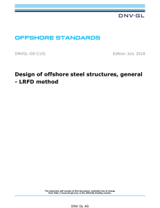 DNVGL-OS-C101 2018 Design of offshore steel structures, general