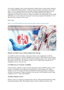 kidney disease centers market