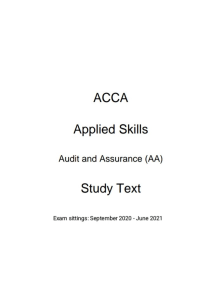 ACCA Paper F8 Kaplan Study Text 2019 PDF - Copy