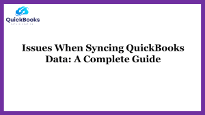 Issues When Syncing QuickBooks Data: A Complete Guide
