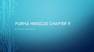 PURPLE HIBiSCUS CHAPTER 9
