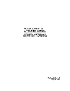 Nickel Laterit (Waheed Ahmad)