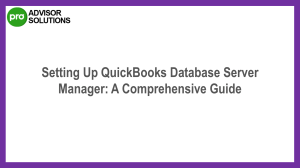 Simple Tips To fix QuickBooks Database Server Manager issue