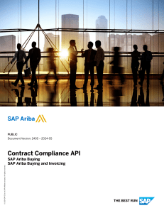 Ariba Contract Compliance API