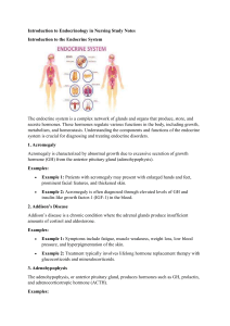 Introduction to Endocrinology in Nursing Study Notes