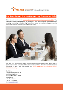 Top Recruitment Process Outsourcing Companies Delhi