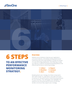 Effective Performance Monitoring Strategy: 6 Steps