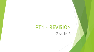MATH PT1 - REVISION