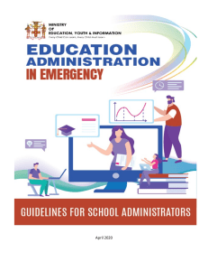 Educational Administration in Emergency – Guidelines for School Administrators 