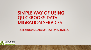 Effective techniques for using QuickBooks Data Migration Services