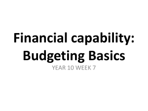 YEAR 10 WEEK 7 Budgeting-Basics (1)
