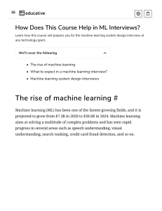 A - How Does This Course Help in ML Interviews