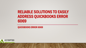 Expert tips for  tackling QuickBooks Enterprise Error 6069