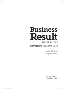 business result intermediate teachers book
