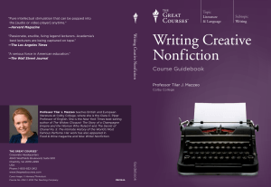 Writing Creative Nonfiction - Guidebook