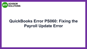 Step by Step Fix For QuickBooks Error PS060