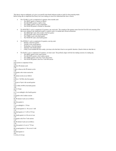 Trader Daye's Lecture Notes