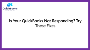 QuickBooks Not Responding? Resolve It Now