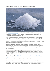 Sodium Chloride Industry Size, Share, Demand & Growth by 2033