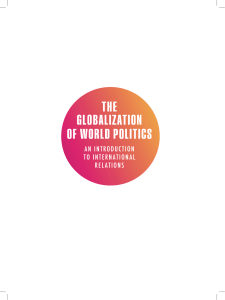 The Globalization of World Politics  An Introduction to International Relations 2