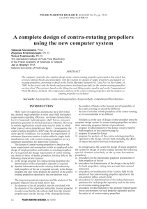 A complete design of contra rotatin