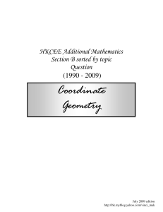Coordinate geometry Q