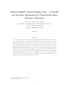 EEVDF Algorithm for Proportional Share Resource Allocation